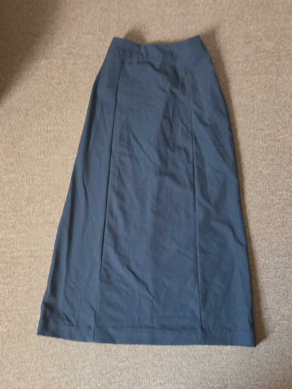 Mango Classic Navy A-Line Maxi Skirt - Women's